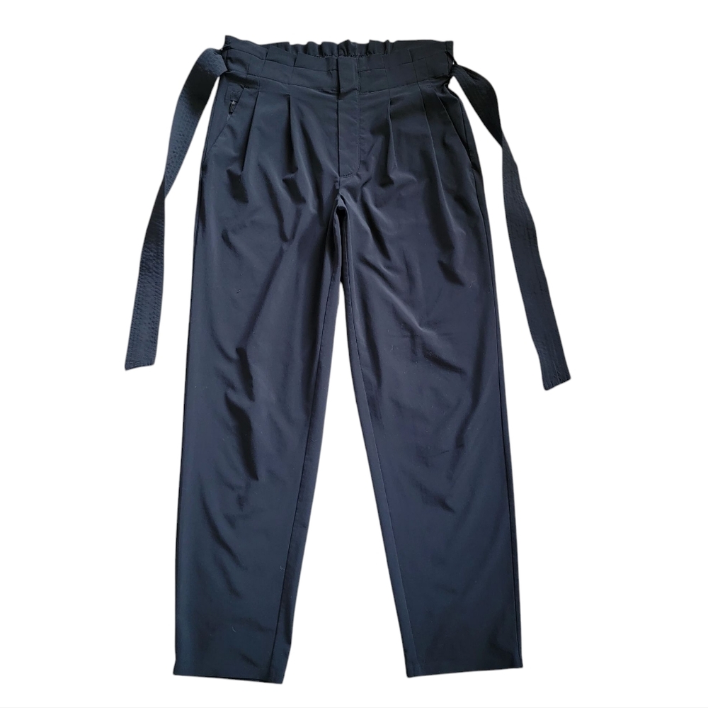 EUC‎ Athleta Skyline Pants Paperbag Tapered Belted Elasticated High Waist Pants